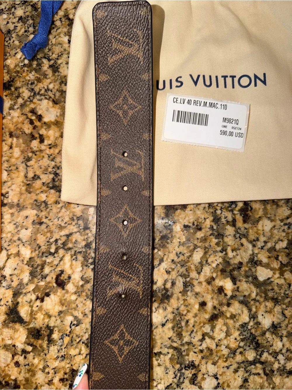 Louis Vuitton Men's 40mm Monogram Reversible Belt